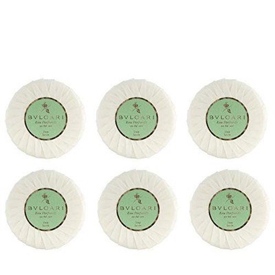 Bvlgari Au The Vert Green Tea 50 Gram Soaps - Set of 6 - NEW