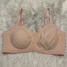 Honeylove Medium Bra Beige Silhouette Wireless Back Closure Removable Pads
