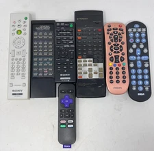 Lot of 7 Remote Controls Mixed Brands