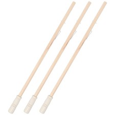 6 Pcs Oil Paper Umbrella Pole and Handle Wooden Parasol Shaft Handmade