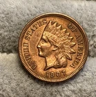 1907 Indian Head Cent Penny BU P/L Red