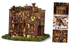 DIY Book Nook Kit for Adults - 888 Pcs 3D Wooden Puzzle Dream Book Hall