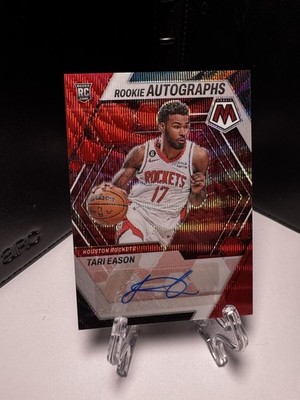 2022-23 Panini Mosaic - Rookie Autographs RED WAVE Tari Eason #RA-EAS (AU, RC)