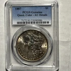 PCGS 1887-P Morgan AU Details Silver Dollar About Uncirculated Philadelphia