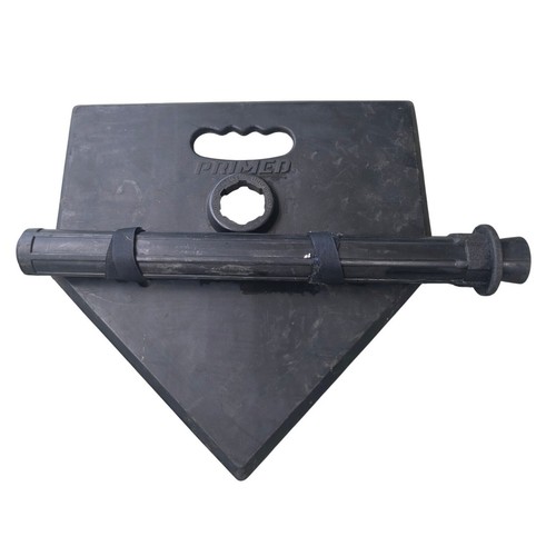 Primed Baseball Softball Batting Tee Rubber Home Plate Training Aid Black