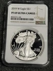 2019-W NGC PF69 Ultra Cameo American Silver Eagle Dollar, U.S. .999 1 oz Proof