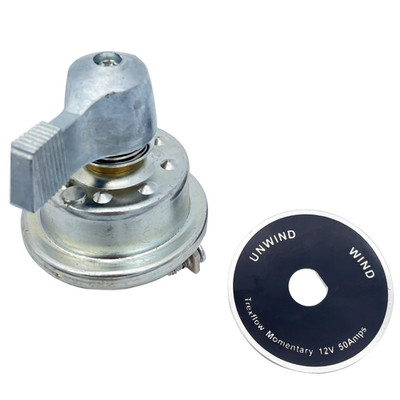50A 12V Momentary Rotary Switch for Tarp & Winch Motor Forward Reverse Replaces