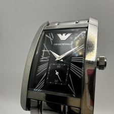 Armani Orologio Uomo Quarzo, Quadrante Nero, Argento, Ar-0156