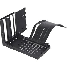 Accessory Universal 4-Slots Vertical GPU Card Holder Kit Black, Gen 4 Riser ...