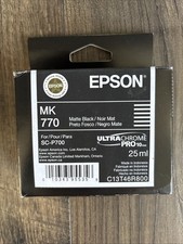 Epson UltraChrome Pro 770 Original Inkjet Ink Cartridge Matte Black New Genuine