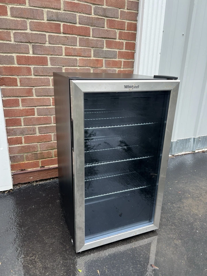 Mini Refrigerator Whirlpool 3.6 cu ft Beverage Center - Stainless Steel WHB36S - Image 2 of 4