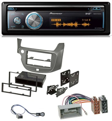 Pioneer MP3 DAB USB CD Bluetooth Autoradio für Honda Jazz (ab 2009) - silber - Bild 1 von 2