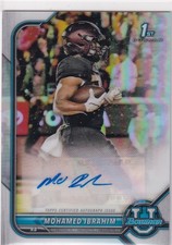 21/22 BOWMAN CHROME UNIVERSITY MOHAMED IBRAHIM RC ROOKIE AUTOGRAPH AUTO