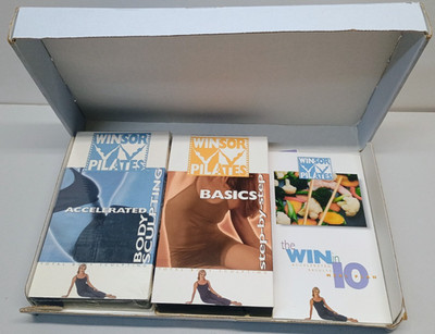 Windsor Pilates 2 VHS set - Basics  & Accelerated Body Sculpt Mailed Set