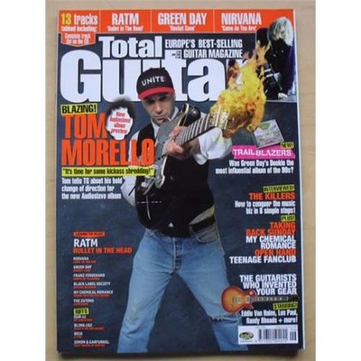 AUDIOSLAVE TOTAL GUITAR #136 MAGAZINE JUNE 2005 - TOM MORELLO COVER WITH MORE IN