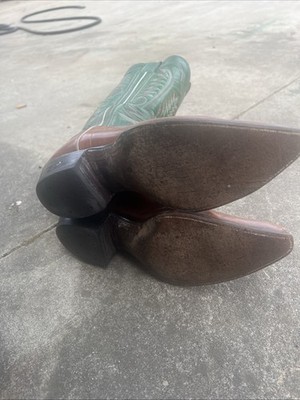 Vintage ML Leddy Custom Cowboy Boots Pre-Owned Size 7 | eBay