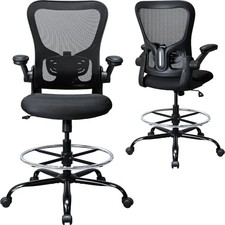 Drafting Chair, Ergonomic Tall Office Chair for Standing Desk, Counter Height