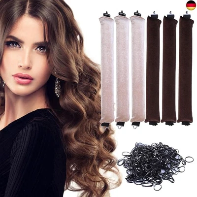 JSTHHTT 6 Stück Locken Ohne Hitze, Lockenwickler Ohne Hitze, Heatless Curl Set,