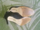 Louise Et Cie Blue Suede & Cow Hair Peep Toe Heels Booties Size 7 M or 37  GUC — photo 7