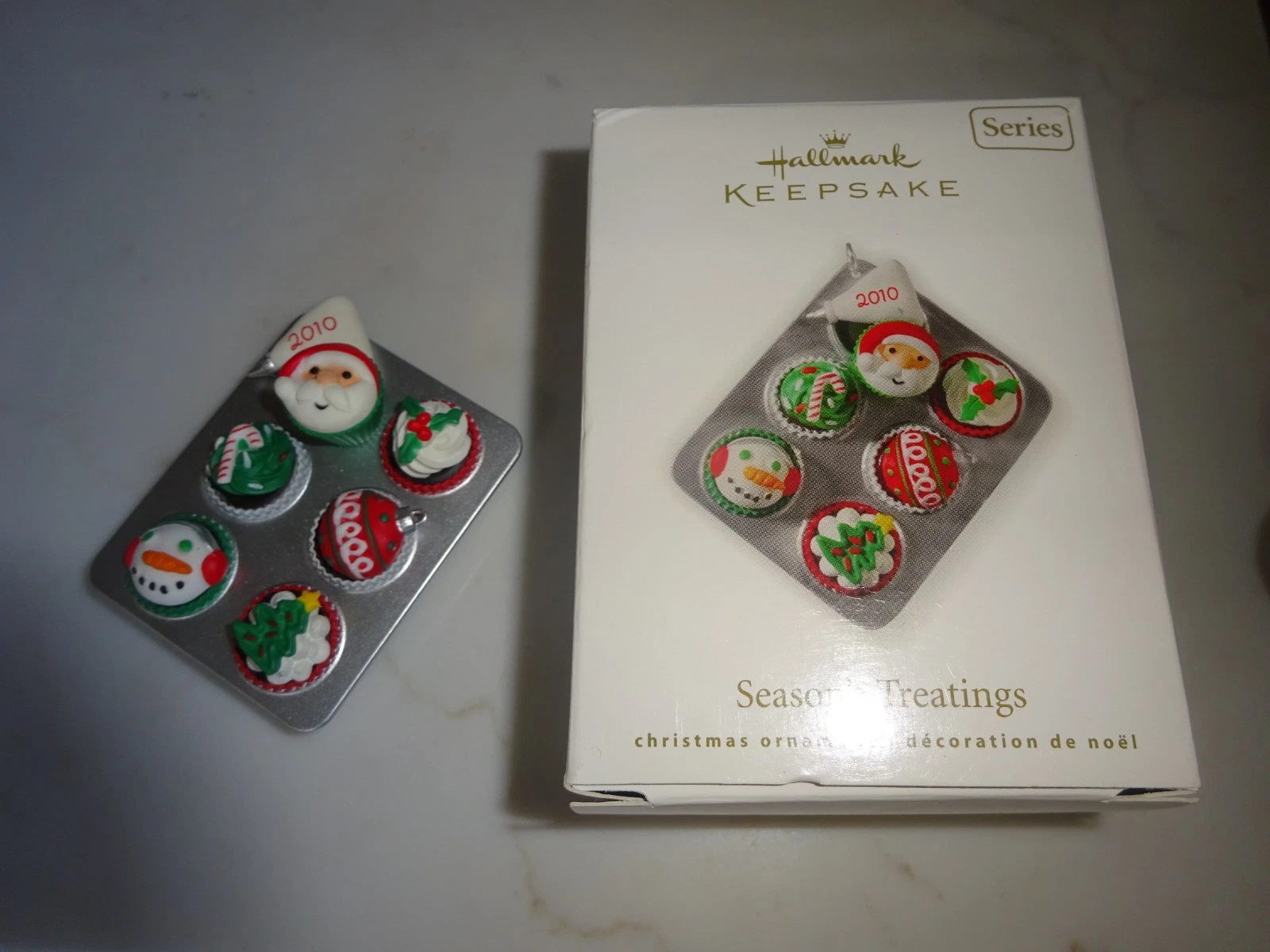 Hallmark Keepsake Ornament Season's Treatings 2010 Muffin Tin w Box