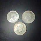 LOT OF (3) 1964-D SILVER KENNEDY HALF DOLLARS