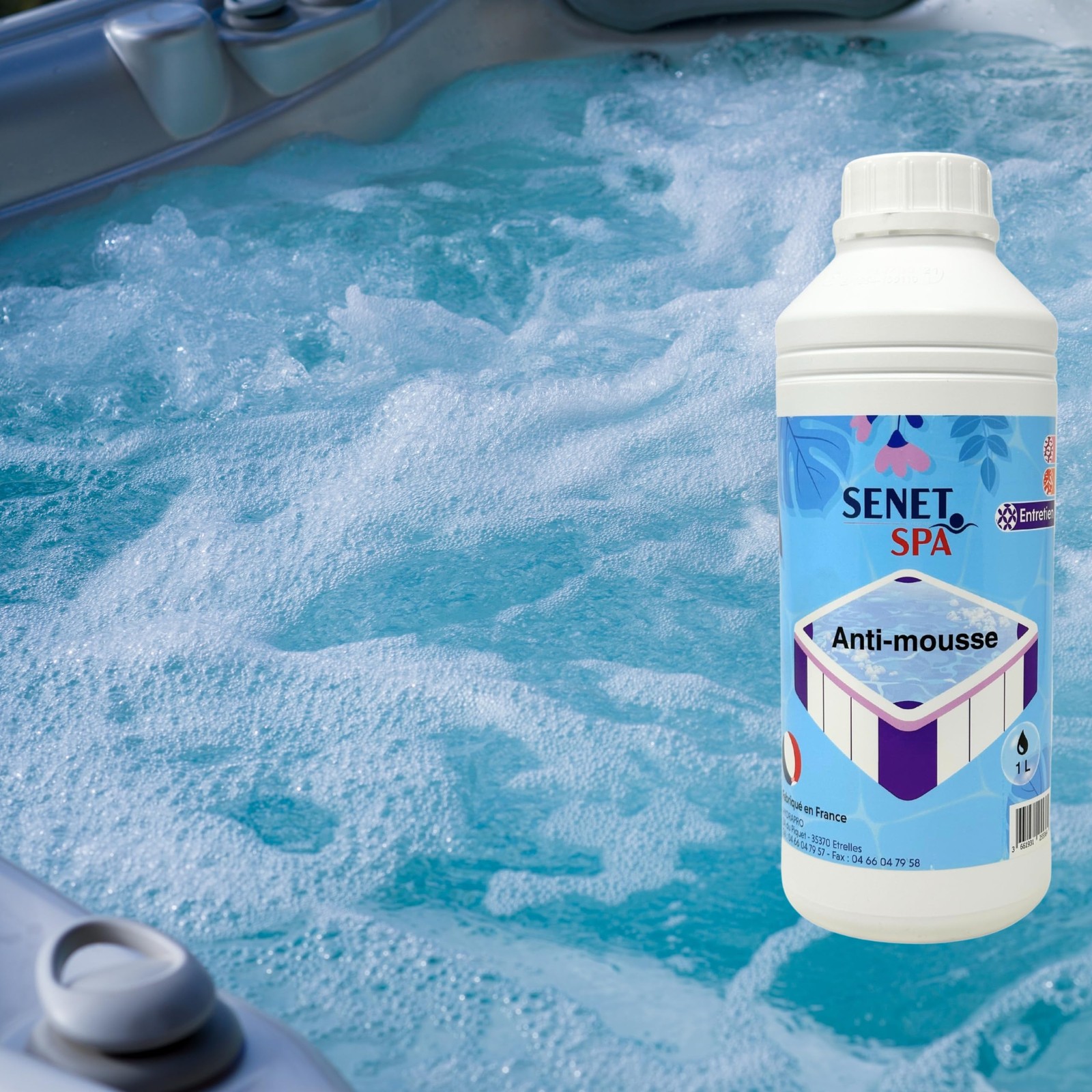 Anti mousse spa et écume pour traitement de l'eau des bains à remous - 3