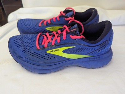 Brooks Womens Trace 2 Blue Running Athletic Comfort Shoes SZ 8M  Nightlife