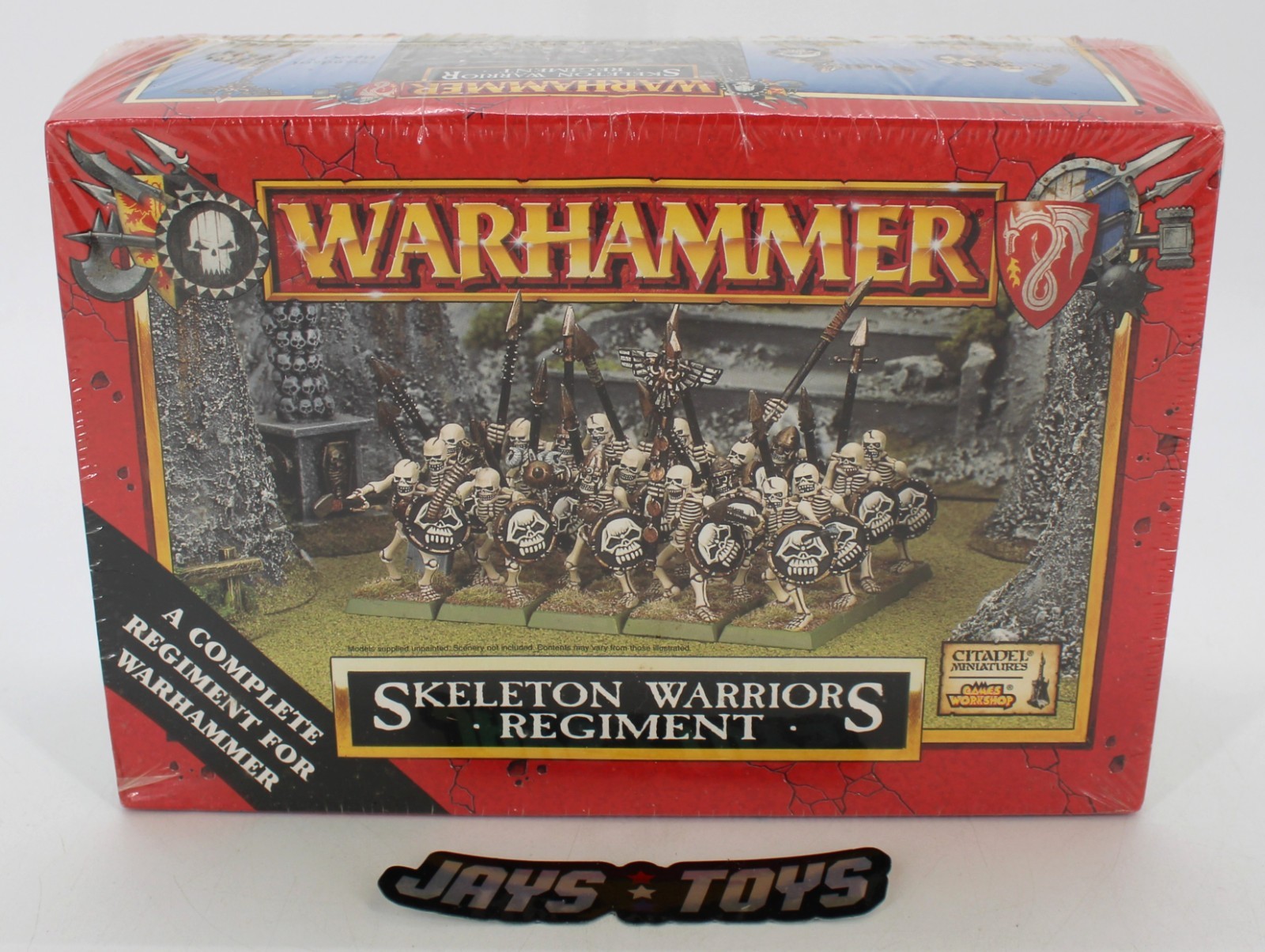 OOP Skeleton Warrior Regiment Warhammer Fantasy Games Workshop Factory Sealed