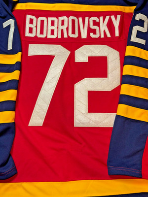 Florida Panthers #72 Sergei Bobrovsky Red JERSEY Size 54 Stitched