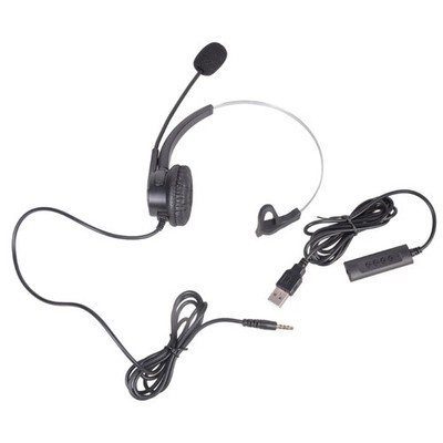 Computer Headset with Microphone Corded USB Headset for Laptop PC 3.5mm