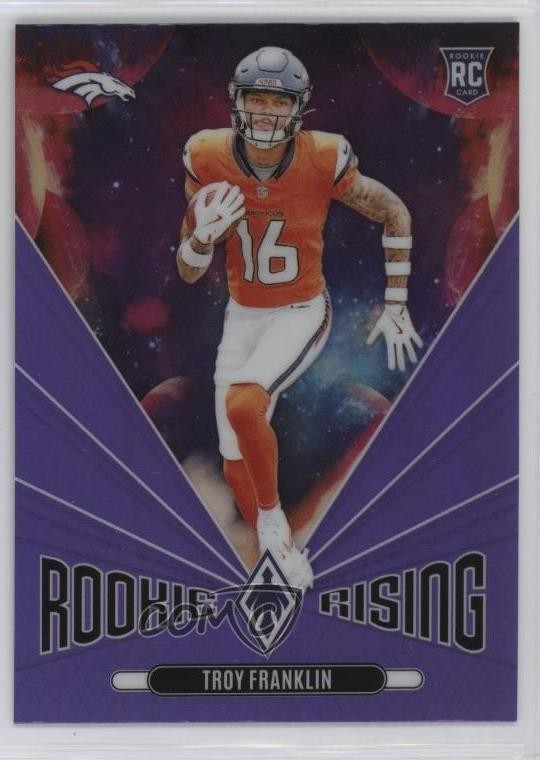 2024 Panini Phoenix Rookie Rising Purple Troy Franklin #RR-TFN RC 1j78