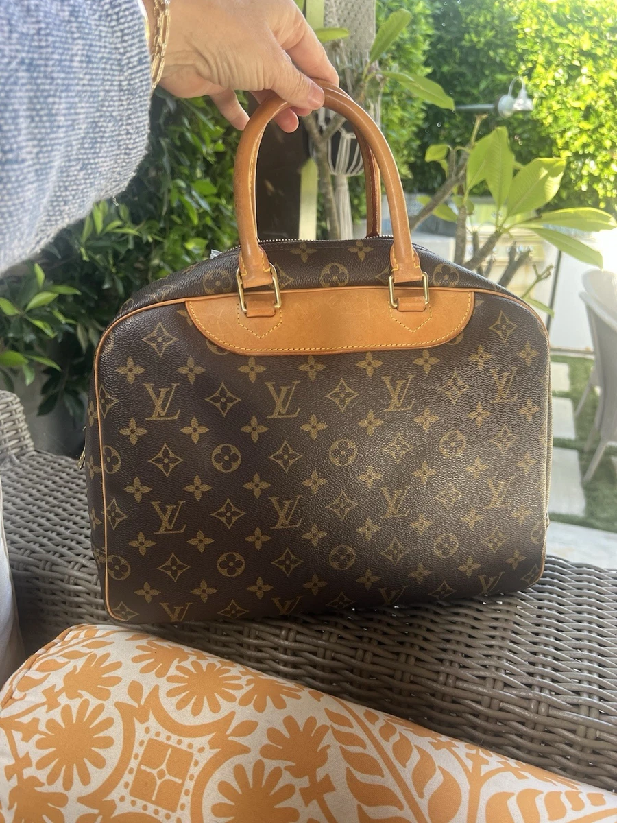 Louis Vuitton Deauville Canvas Exterior Satchel/Top Handle Bag