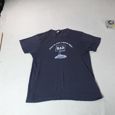 Vintage Hollister Shirt Mens XL Blue Humor This Is Not A Good Sign Bad Funny