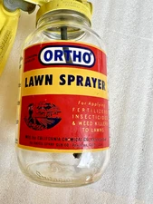 Vintage Ortho 15 Gallon Capacity Lawn & Garden Sprayer Glass Jar