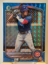 2025 Bowman Chrome Jefferson Rojas Blue Mega Box Mojo Refractor /150 #BDC-75