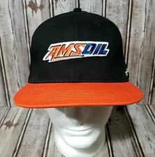 Team Amsoil Motorsports Hat Baseball Cap Embroidered Checker Underbrim Ships Fas