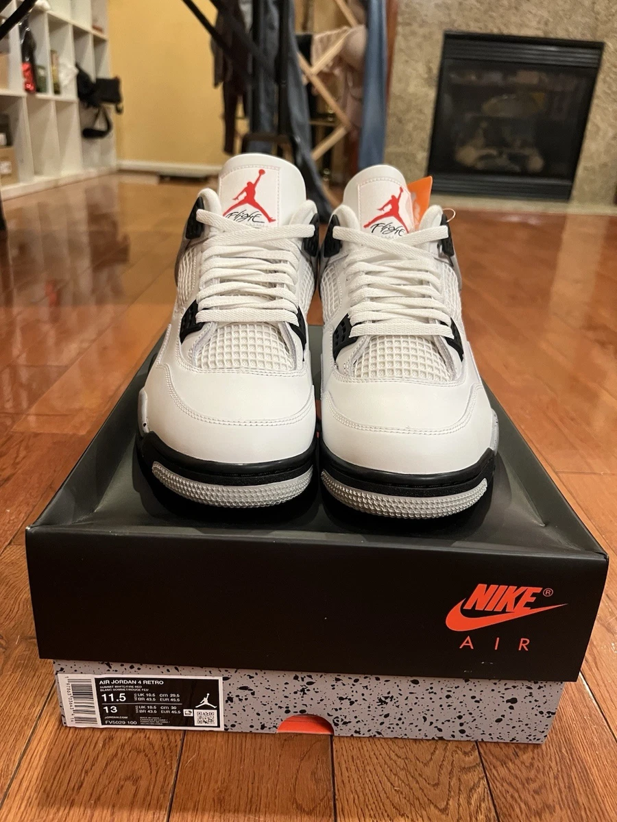 Preços baixos em Jordan 4 Retro OG Mid White Cement | eBay