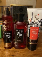 Bath & Body Works Paris Amour Emily In Paris Mist Cream Shower Gel Wash
