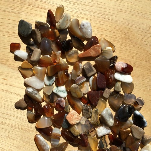 1LB Lot Small Polished Stones Crystals Minerals Tumbled Rock Mix Natural Colors - 第 3/6 張圖片