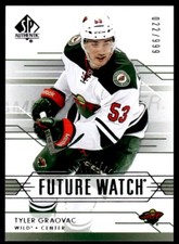 2014-15 SP Authentic FUTURE WATCH Tyler Graovac 022/999 Minnesota Wild #231