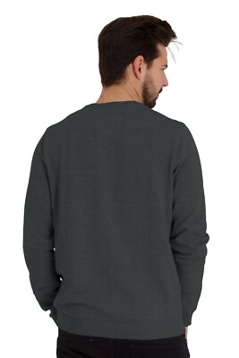 Men's Round Neck Slim Fit Sweater Pullover Crew Long Sleeve Cotton