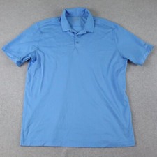 Nike Golf Polo Shirt Mens XL Dri-Fit Tour Performance Blue Short Sleeve