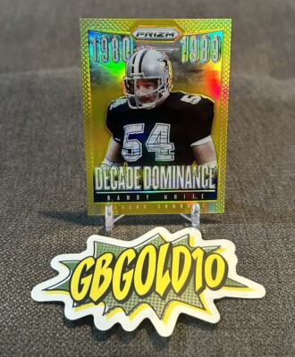 2013 Panini Prizm Decade Dominance Randy White #14 Gold Prizm Dallas Cowboys /10