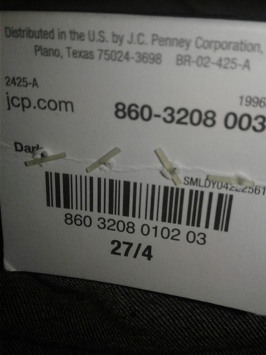 NWT • JCP Women's Bootcut Jeans • Dark Rinse • Premium Denim • 27 x 31.5 • 4 - Picture 10 of 19