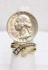LEVIAN 14K Yellow Honey Gold Crossover Ring 1/2ctw Chocolate Vanilla Diamonds — photo 9