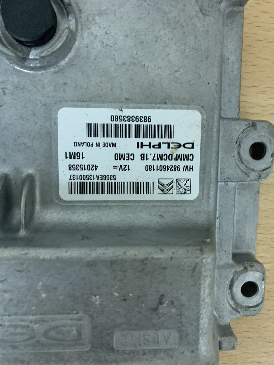 PEUGEOT BOXER ECU SET-46858322/42015358/1394436080 | eBay 
