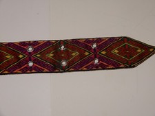 BELT NEEDLEPOINT VINTAGE 1970'S SIZE 33 BELT 1 3/4 INCH WIDE HANDMADE
