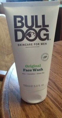 4 BULL DOG SKINCARE FOR MEN ORIGINAL FACE WASH ALOE CAMELINA GREEN TEA 5 FL OZ