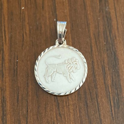 NEW Leo Sterling Silver Zodiac Pendant 925 Horoscope Charm S/S Solid ...