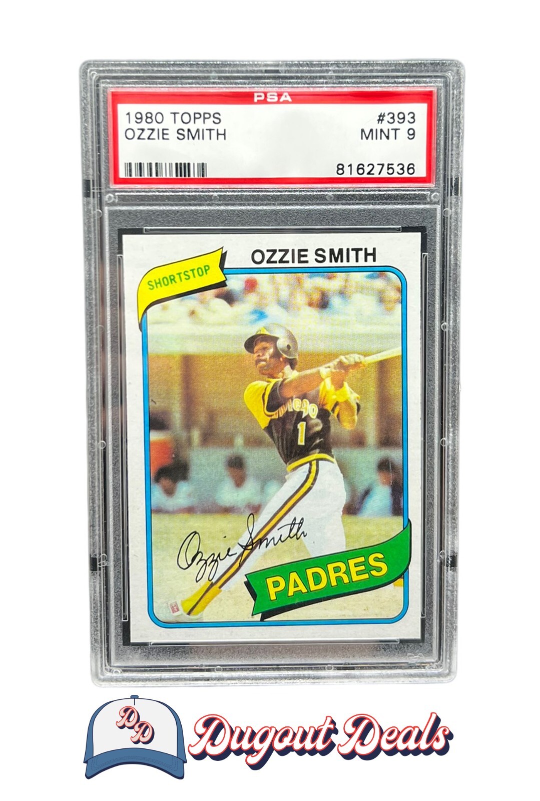 1980 TOPPS BASEBALL OZZIE SMITH HOF PSA 9 MINT
